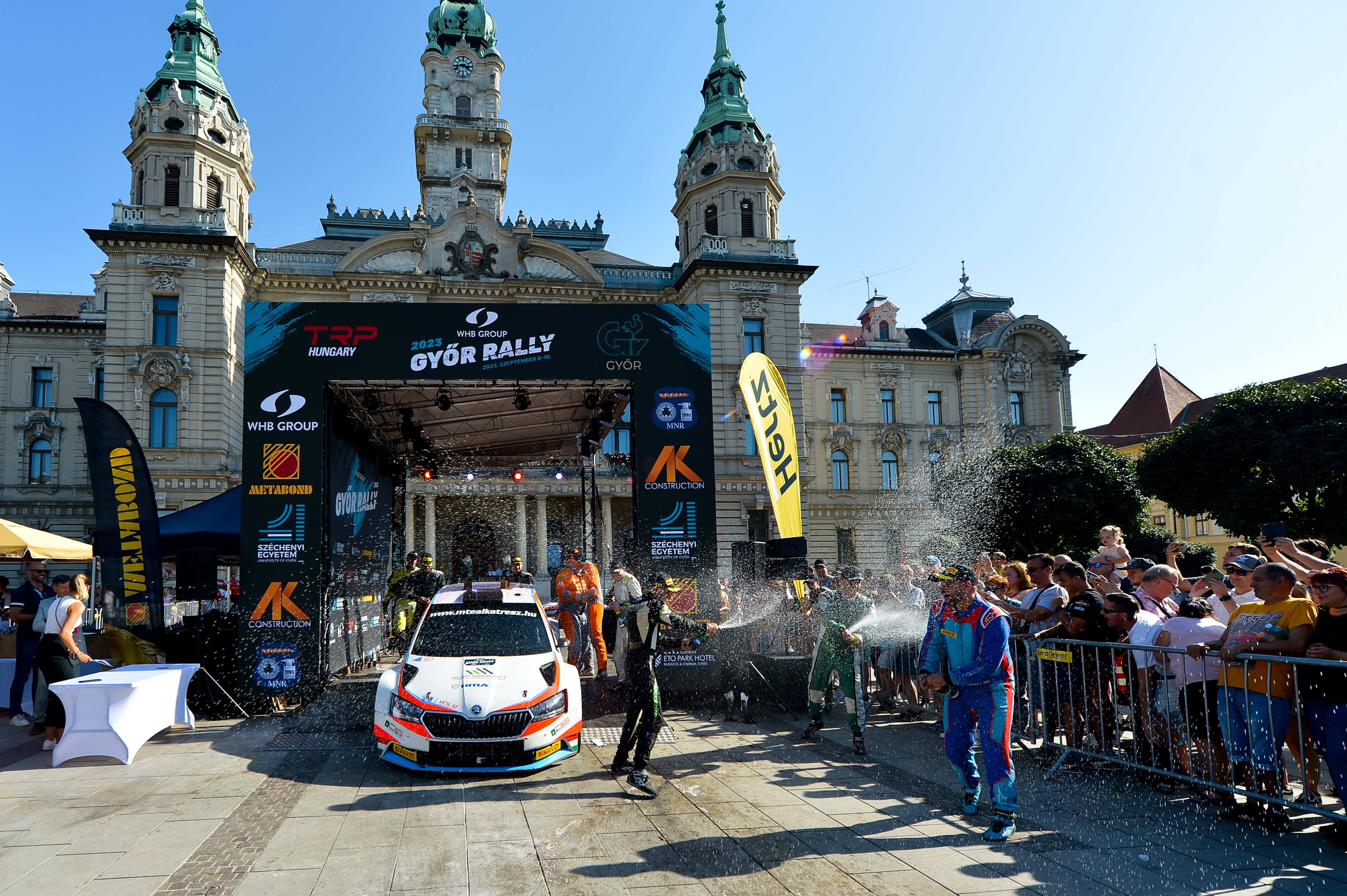 Csomós Miklós és Bán Viktor nyerte a WHB Győr Rallyt, Vincze Ferenc és Percze Nándor magyar bajnok